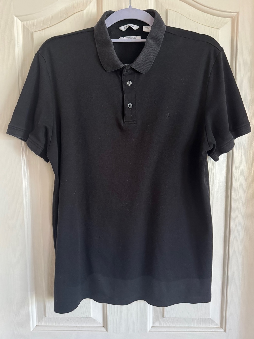 Calvin Klein Black Short Sleeve Polo Shirt Men’s Size Large